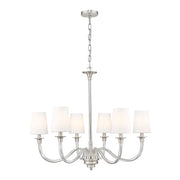 Z-Lite - 1950-6BN - Six Light Chandelier - Katerina - Brushed Nickel