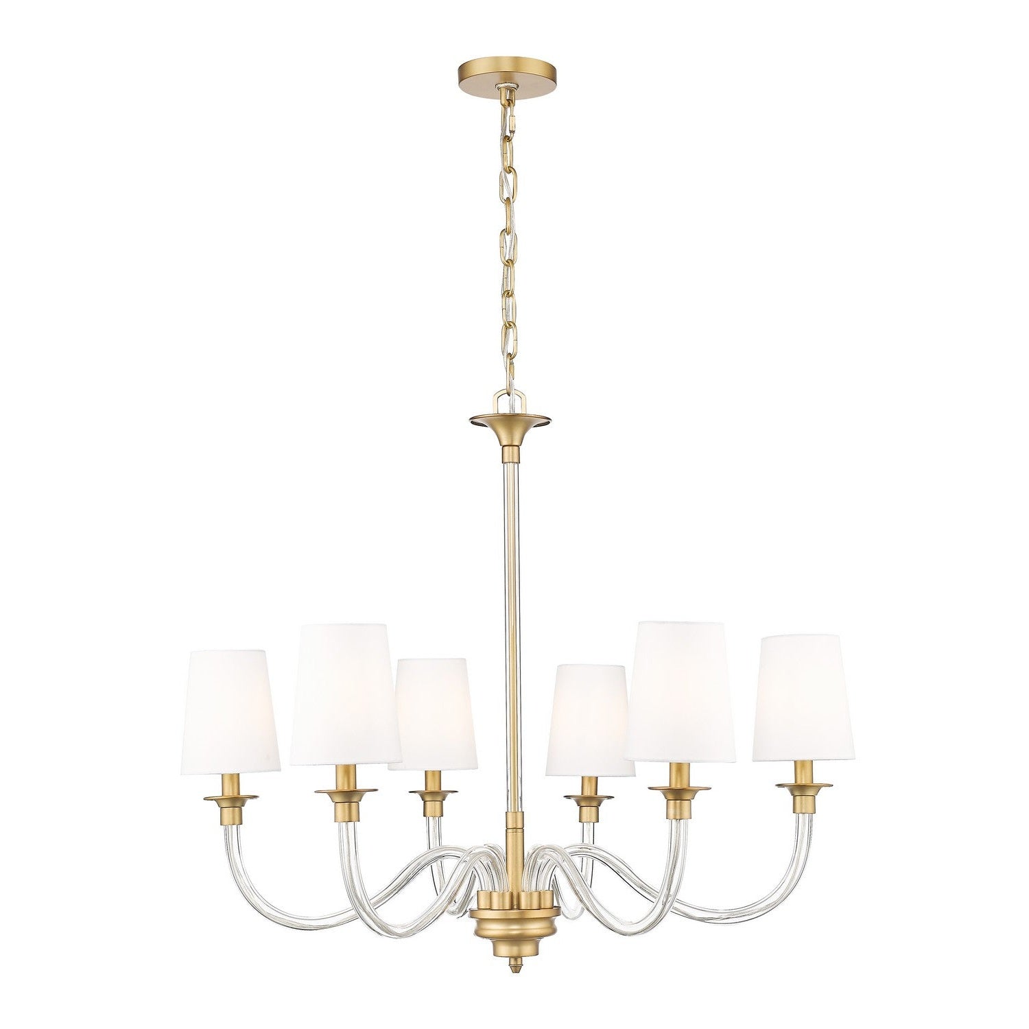 Z-Lite - 1950-6RB - Six Light Chandelier - Katerina - Rubbed Brass