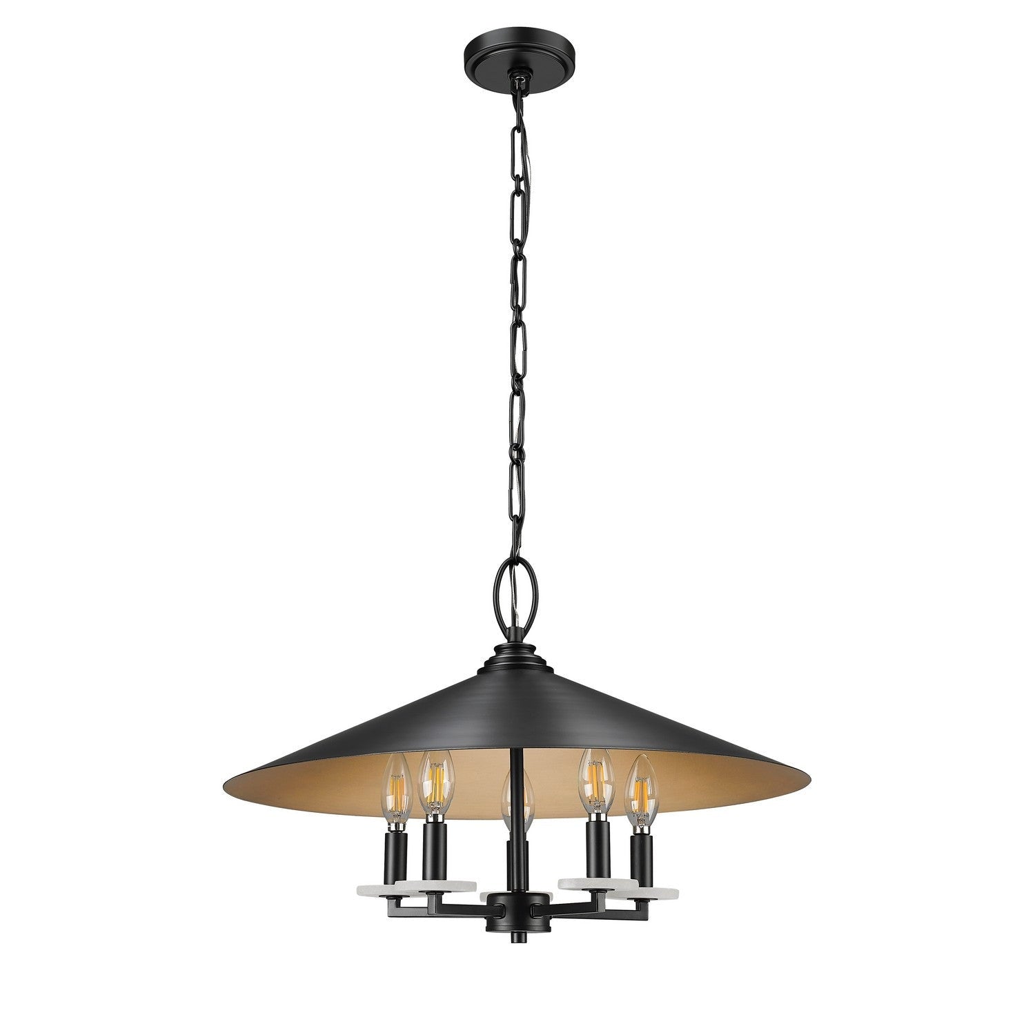 Z-Lite - 1953-22MB - Five Light Pendant - Rialto - Matte Black