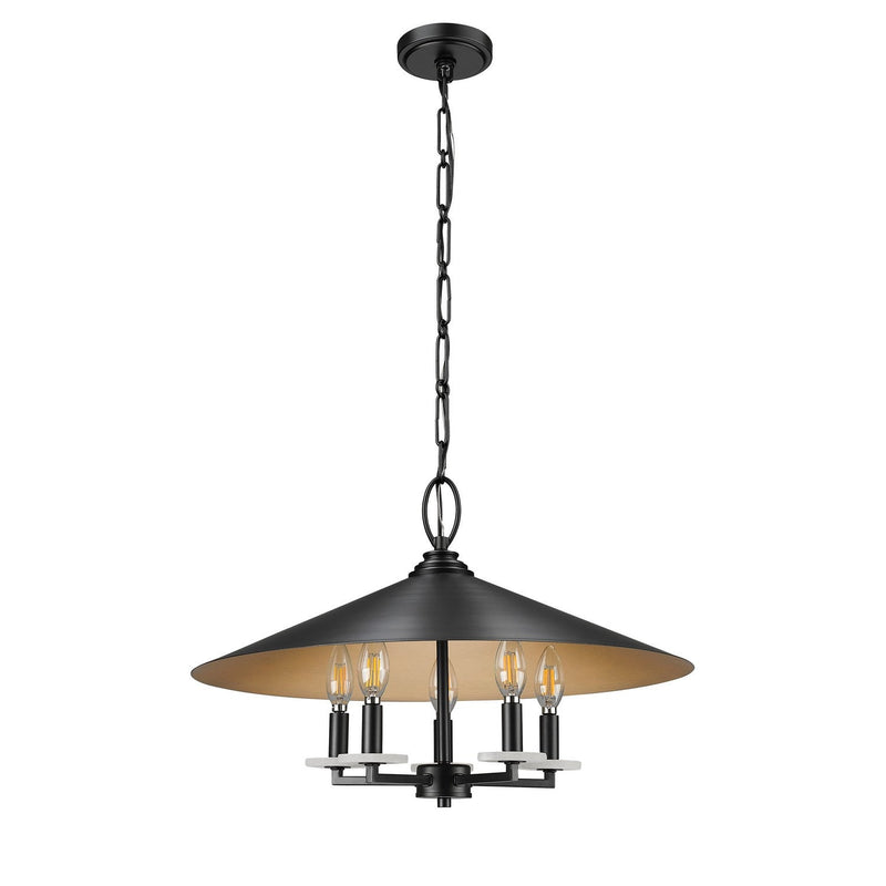Z-Lite - 1953-22MB - Five Light Pendant - Rialto - Matte Black
