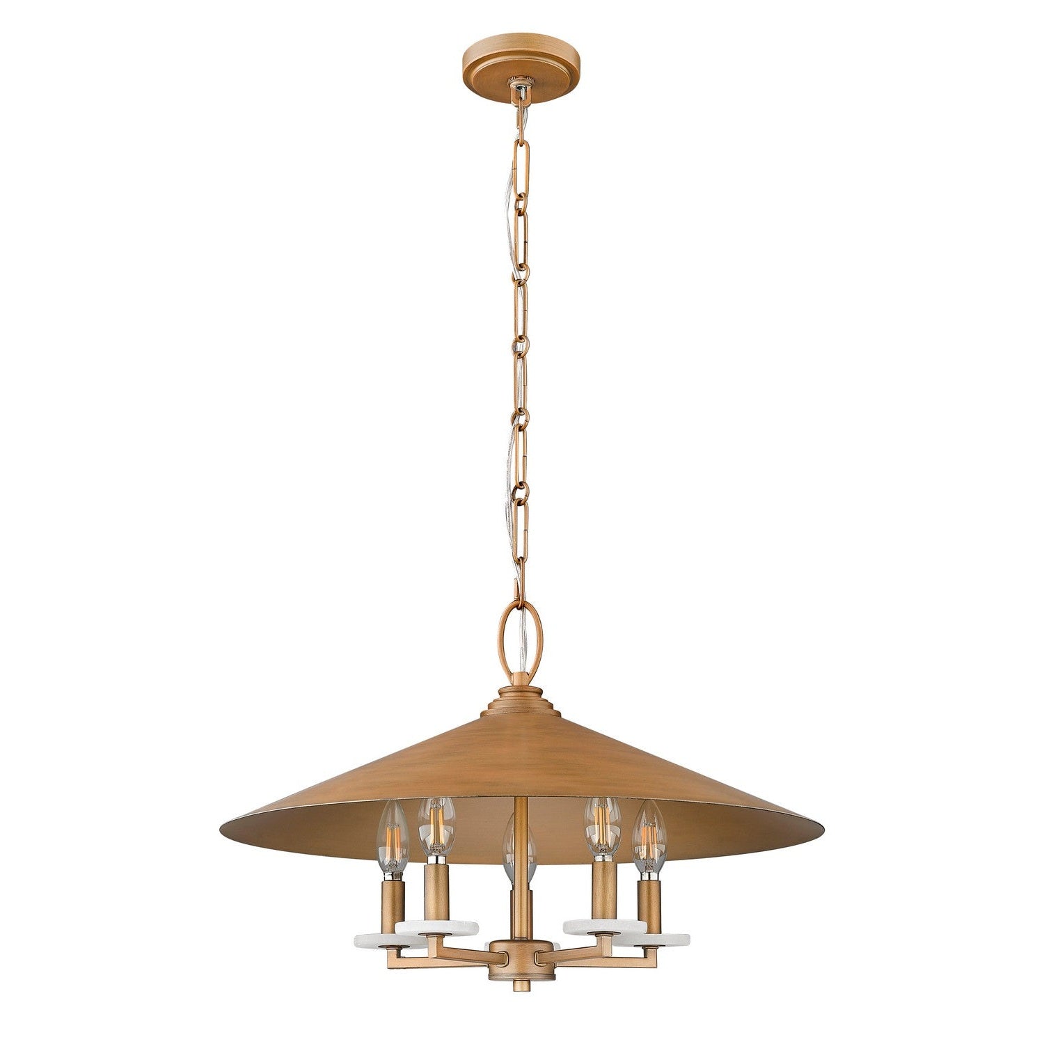 Z-Lite - 1953-22SGD - Five Light Pendant - Rialto - Signature Gold