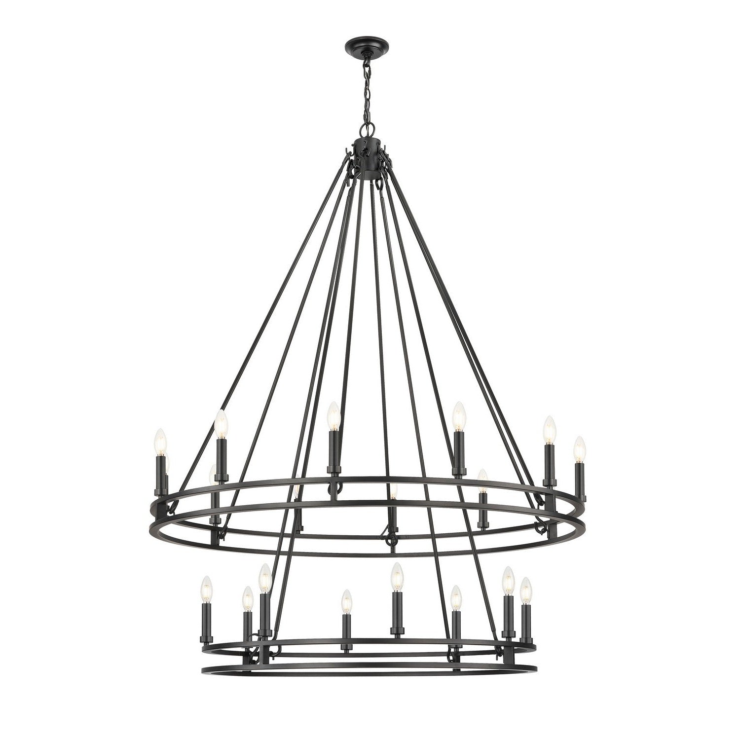 Z-Lite - 4005-20MB - 20 Light Chandelier - Dennison - Matte Black