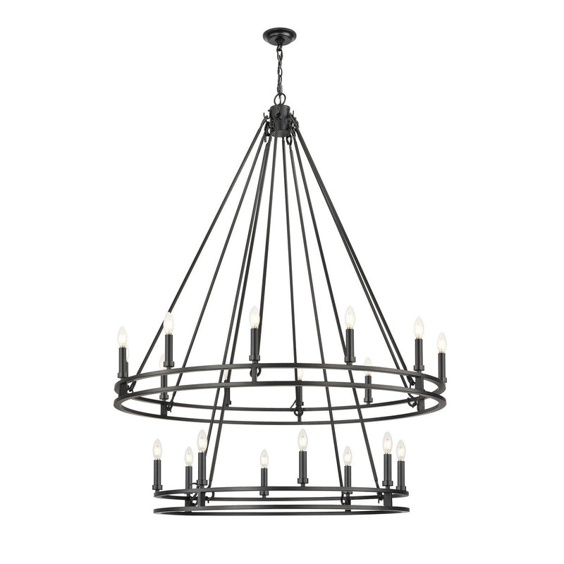 Z-Lite - 4005-20MB - 20 Light Chandelier - Dennison - Matte Black