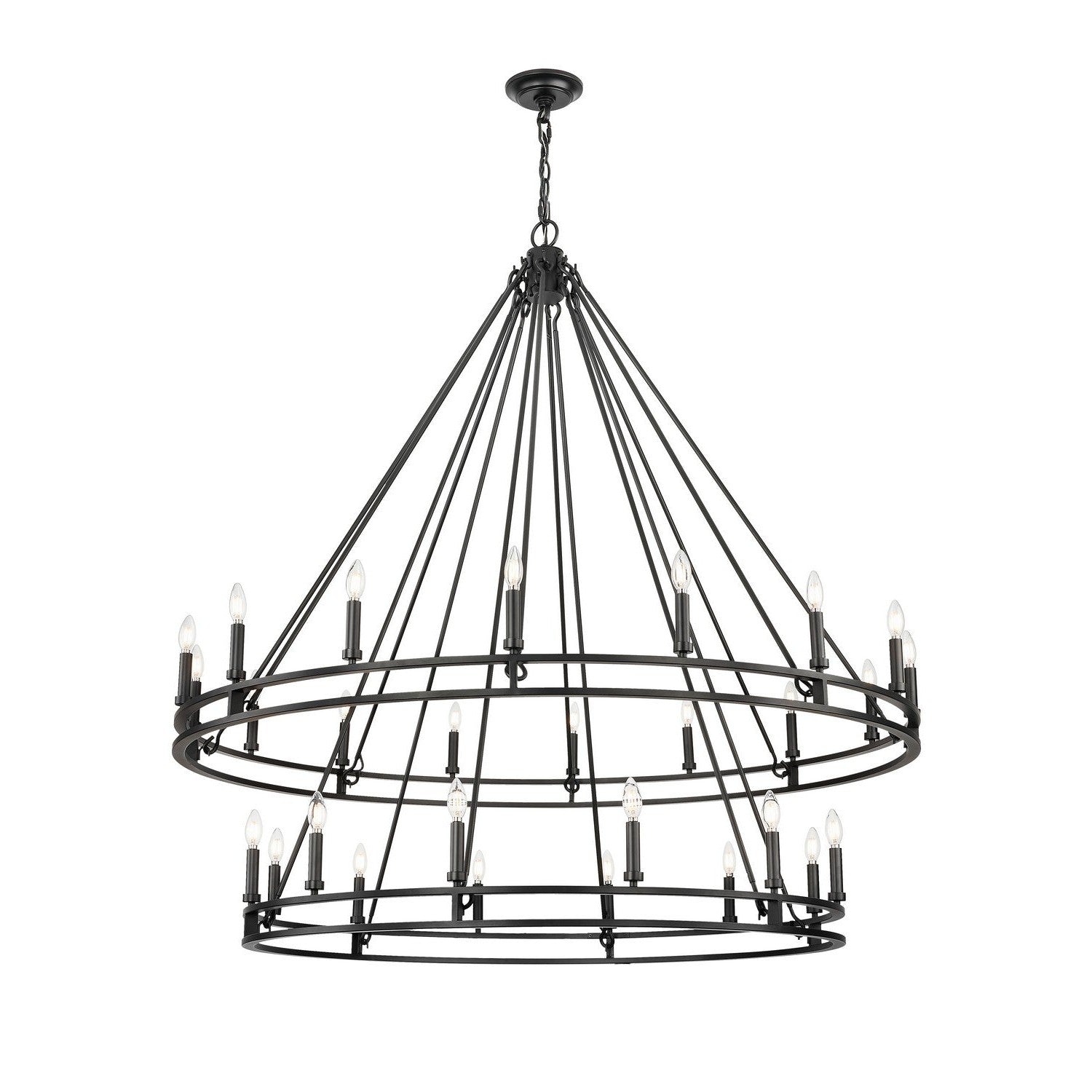 Z-Lite - 4005-28MB - 28 Light Chandelier - Dennison - Matte Black