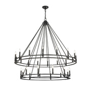 Z-Lite - 4005-28MB - 28 Light Chandelier - Dennison - Matte Black