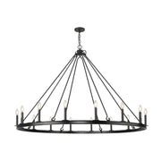 Z-Lite - 482R-16MB - 16 Light Chandelier - Barclay - Matte Black