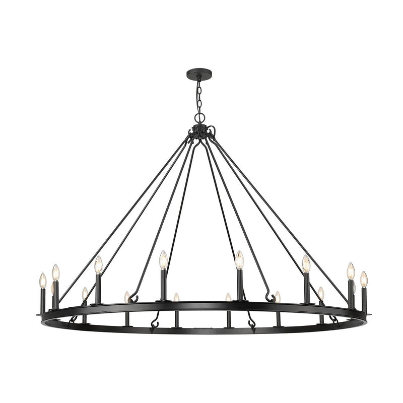 Z-Lite - 482R-16MB - 16 Light Chandelier - Barclay - Matte Black