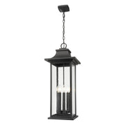 Z-Lite - 5017CHXL-BK - Six Light Outdoor Chain Mount Ceiling Fixture - Tiberius - Black
