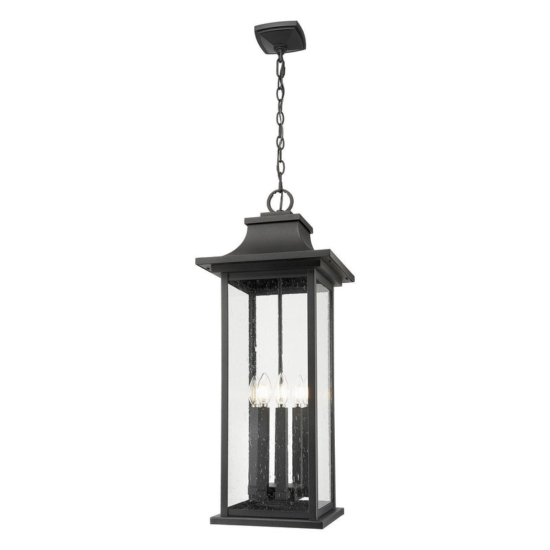 Z-Lite - 5017CHXL-BK - Six Light Outdoor Chain Mount Ceiling Fixture - Tiberius - Black