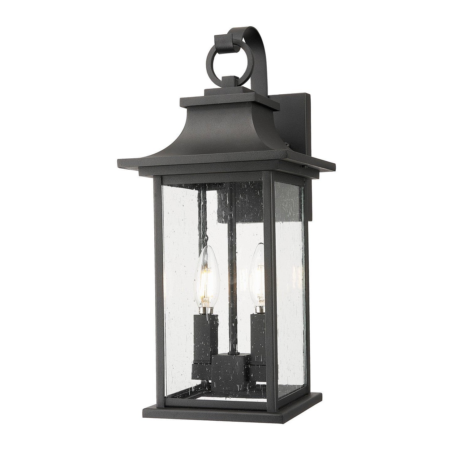Z-Lite - 5017M-BK - Two Light Outdoor Wall Sconce - Tiberius - Black