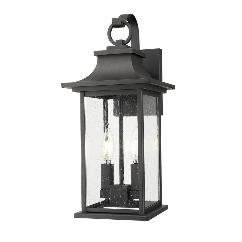 Z-Lite - 5017M-BK - Two Light Outdoor Wall Sconce - Tiberius - Black