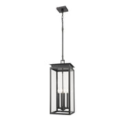 Z-Lite - 5018CHB-BK - Four Light Outdoor Chain Mount Ceiling Fixture - Nova - Black