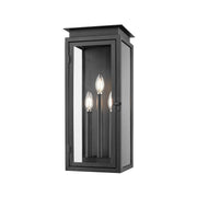 Z-Lite - 5018M-BK - Three Light Outdoor Wall Light - Nova - Black