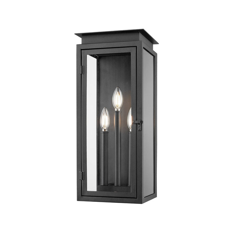 Z-Lite - 5018M-BK - Three Light Outdoor Wall Light - Nova - Black