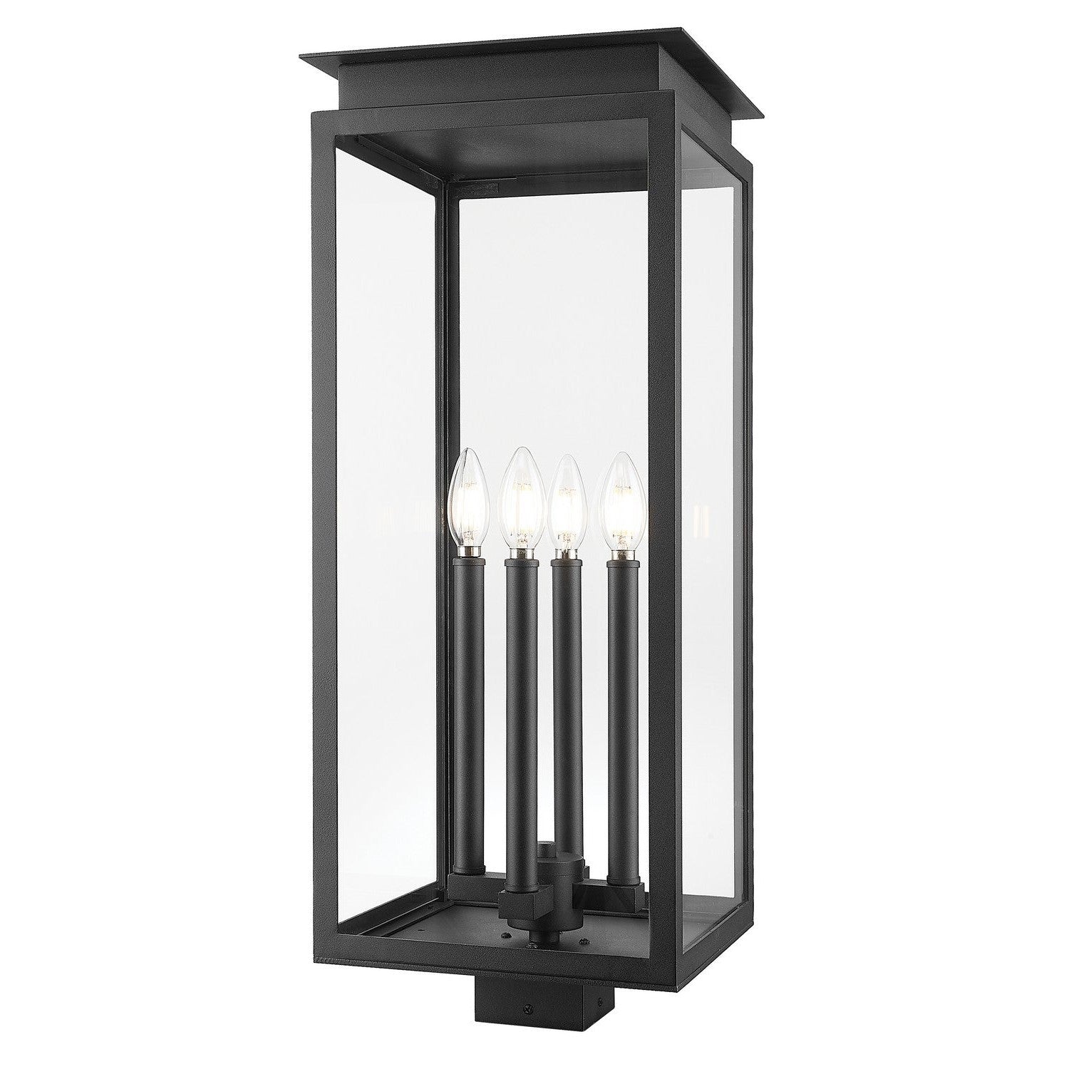 Z-Lite - 5018PHBS-BK - Four Light Outdoor Post Mount Fixture - Nova - Black