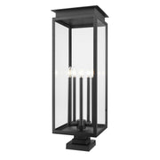 Z-Lite - 5018PHXLS-SQPM-BK - Five Light Outdoor Pier Mounted Fixture - Nova - Black