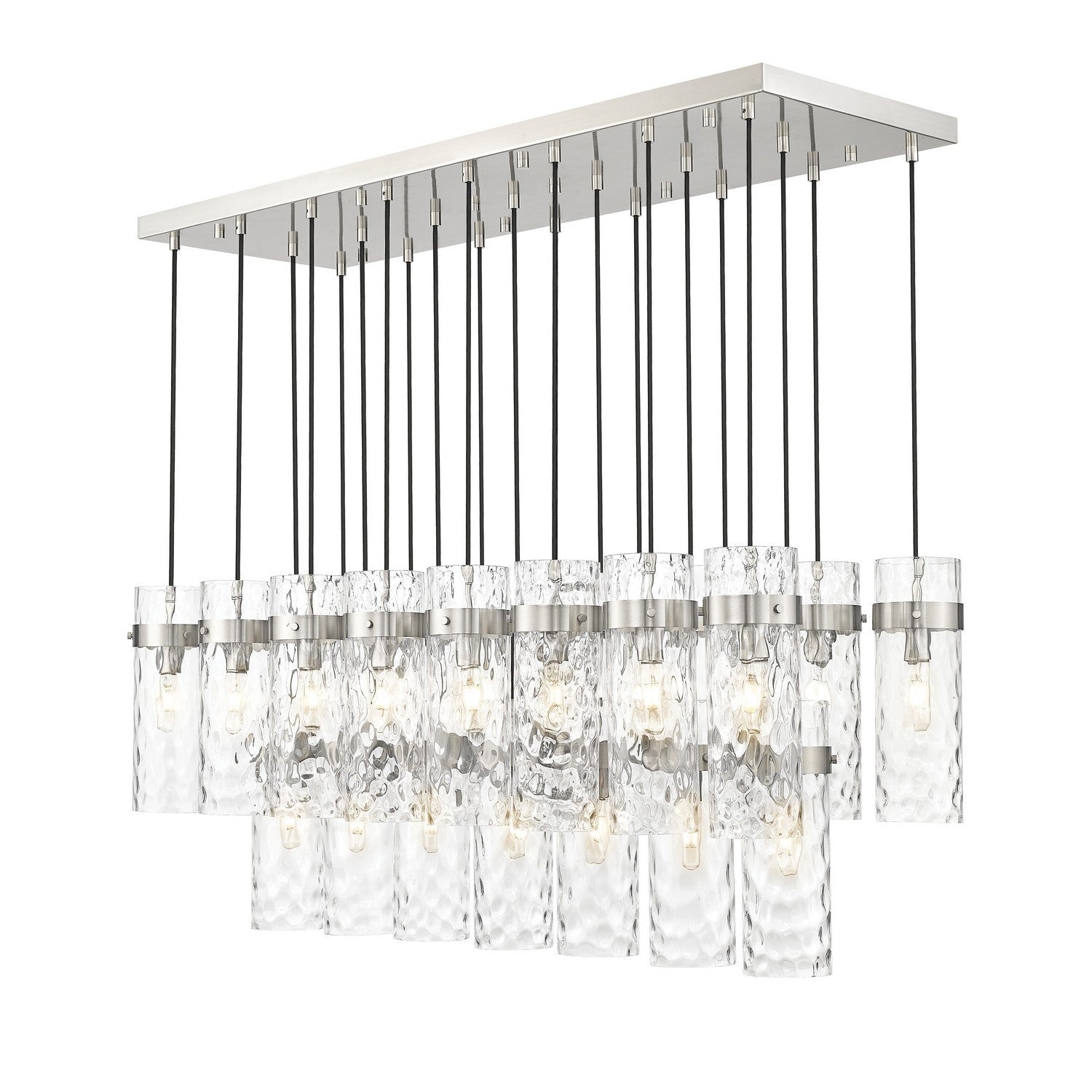 Z-Lite - 7002P5-23L-BN - 23 Light Linear Chandelier - Fontaine - Brushed Nickel