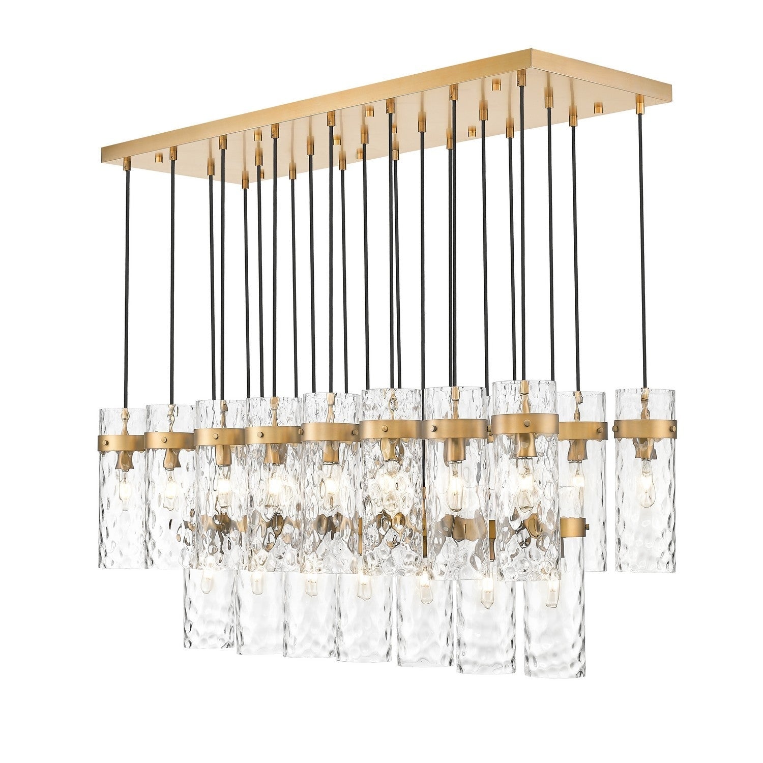 Z-Lite - 7002P5-23L-RB - 23 Light Linear Chandelier - Fontaine - Rubbed Brass
