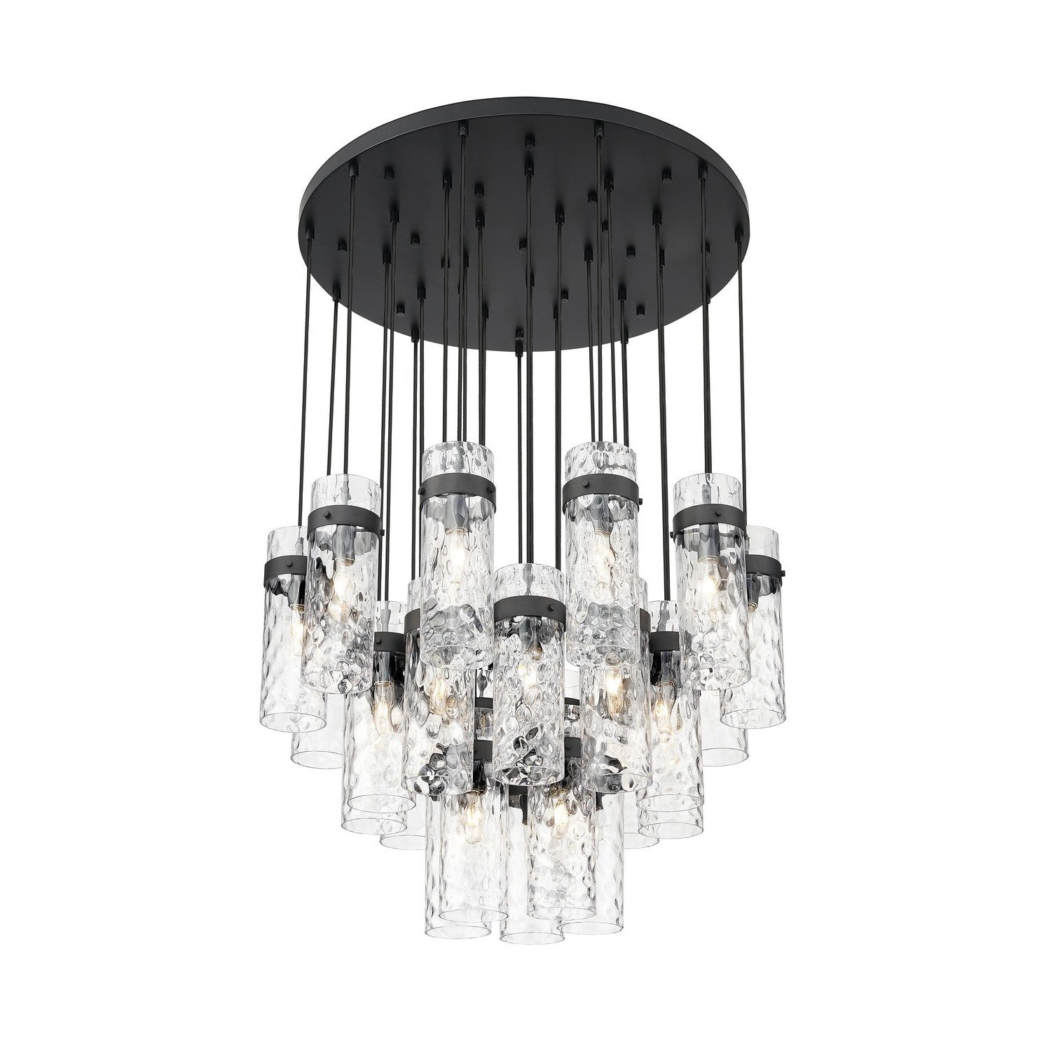 Z-Lite - 7002P5-27R-MB - 27 Light Chandelier - Fontaine - Matte Black