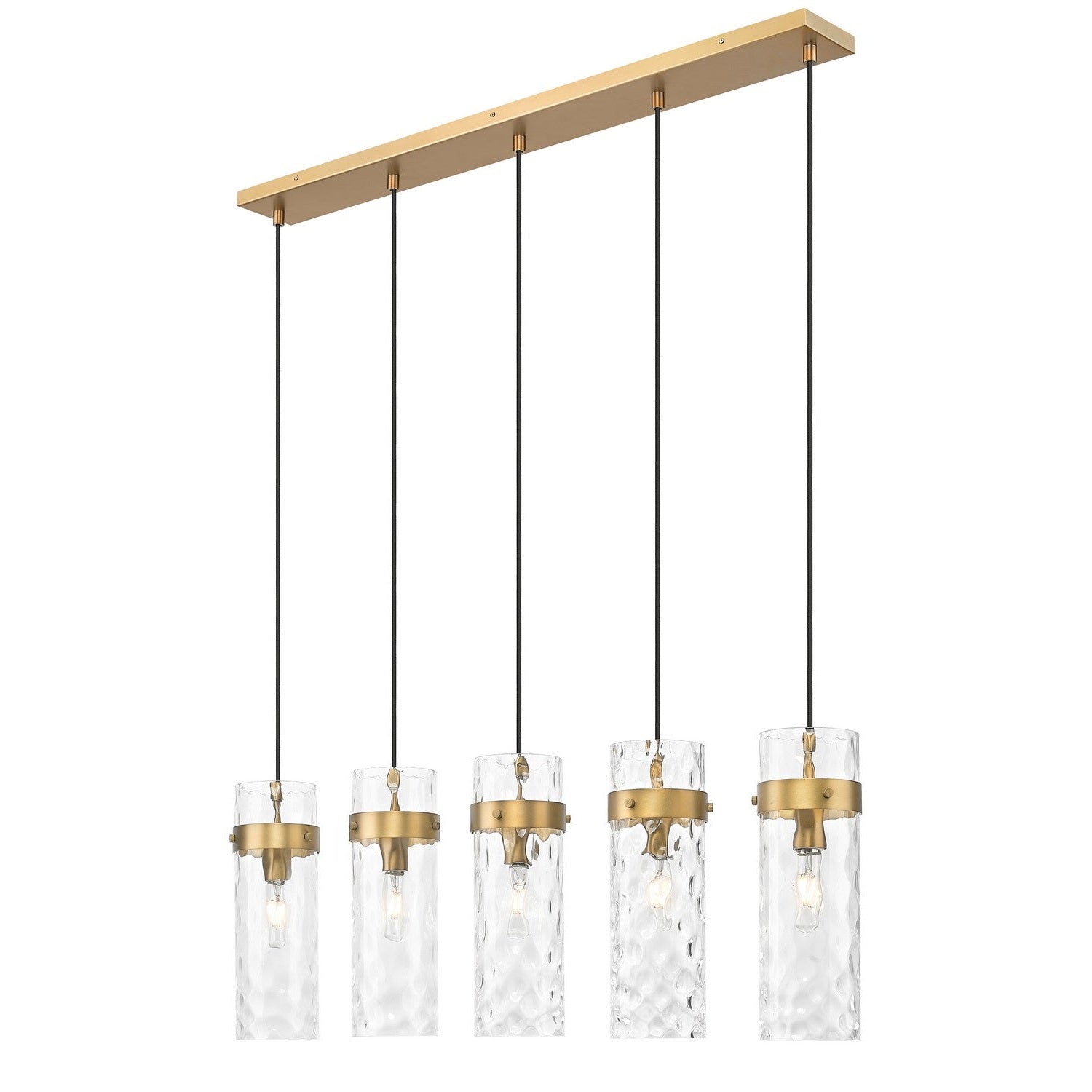 Z-Lite - 7002P5-5L-RB - Five Light Linear Chandelier - Fontaine - Rubbed Brass