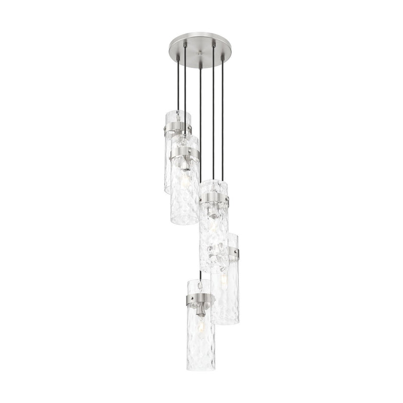Z-Lite - 7002P5-5R-BN - Five Light Chandelier - Fontaine - Brushed Nickel
