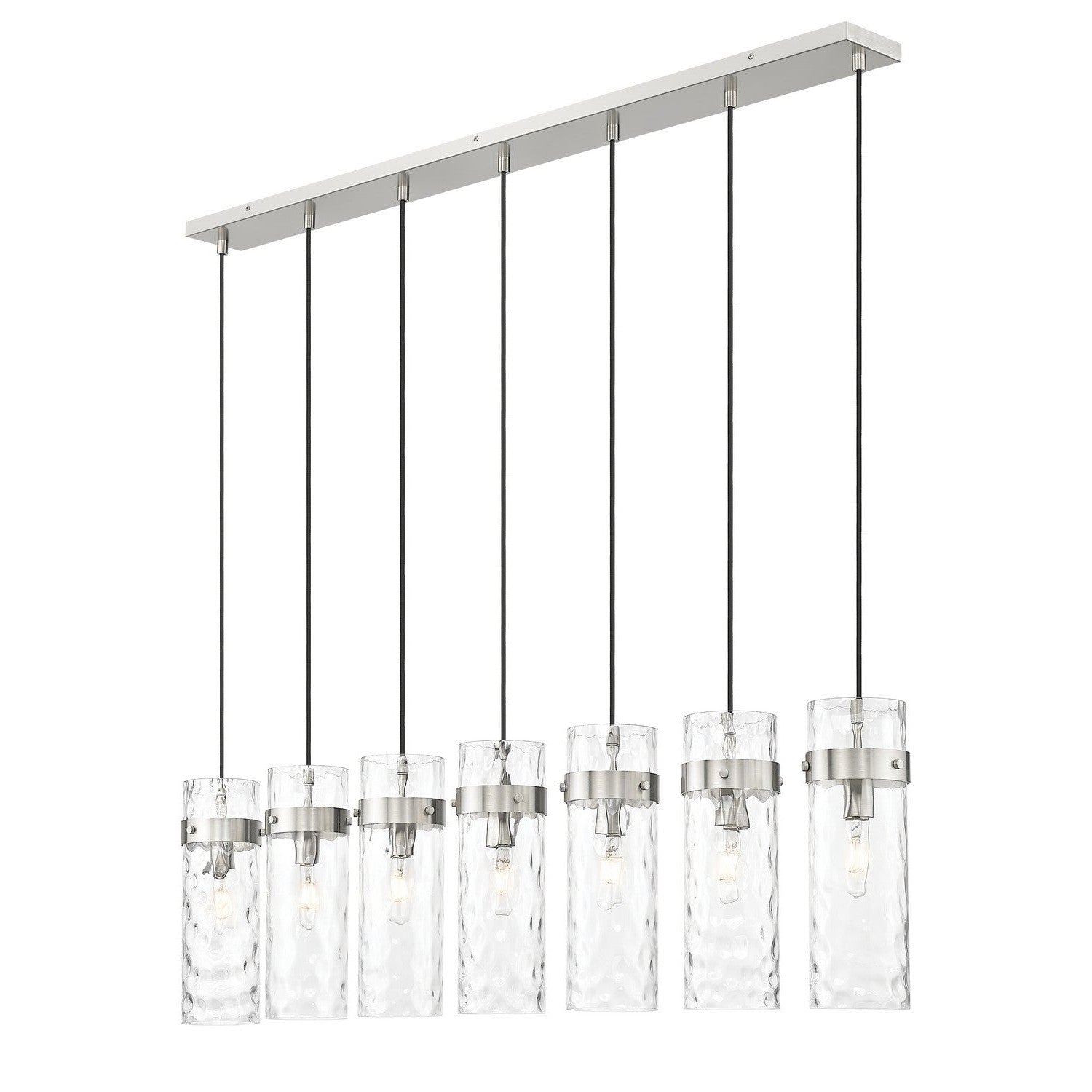 Z-Lite - 7002P5-7L-BN - Seven Light Linear Chandelier - Fontaine - Brushed Nickel