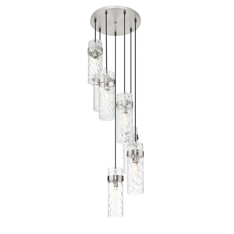Z-Lite - 7002P5-7R-BN - Seven Light Chandelier - Fontaine - Brushed Nickel