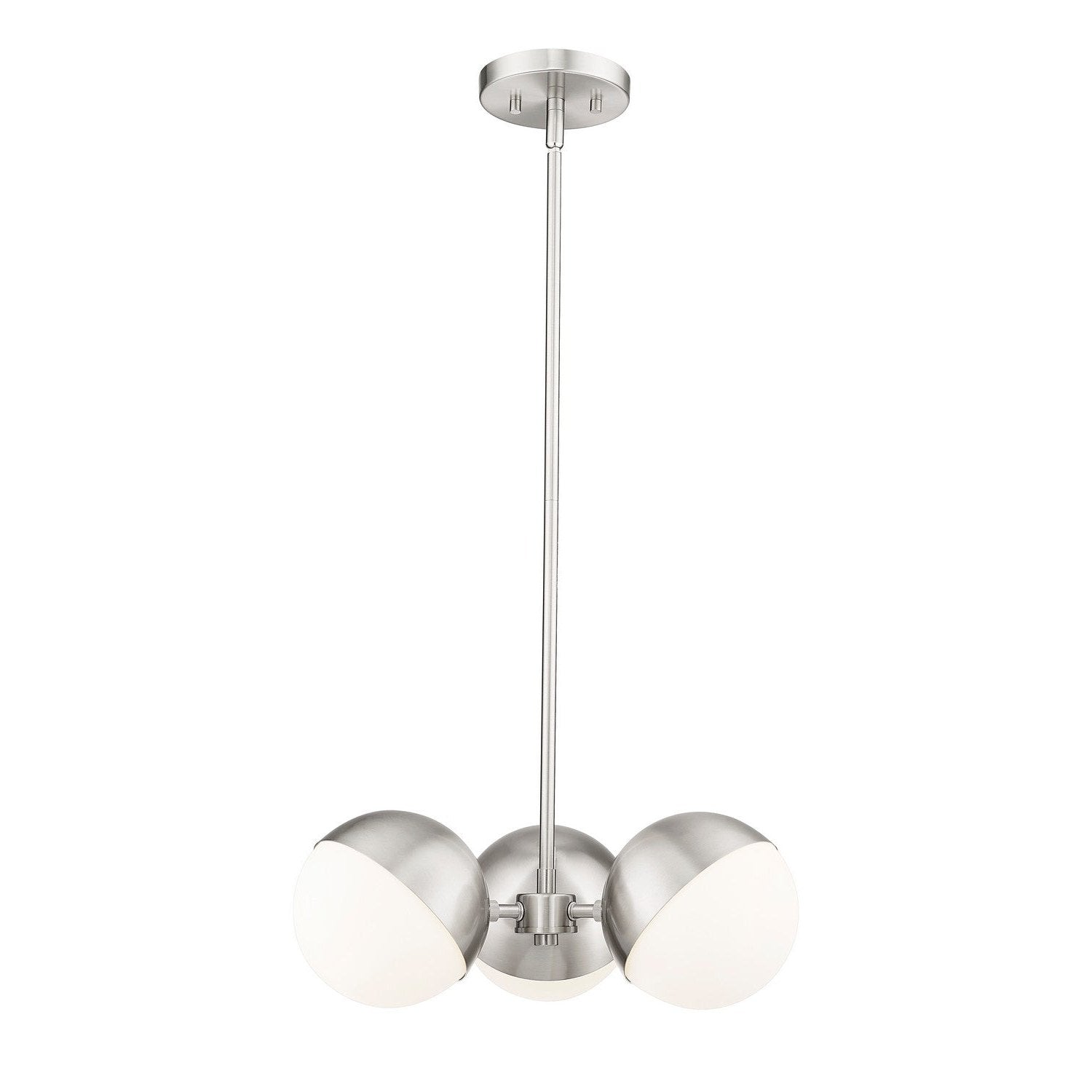 Z-Lite - 7517-3BN - Three Light Chandelier - Realm Sphere - Brushed Nickel