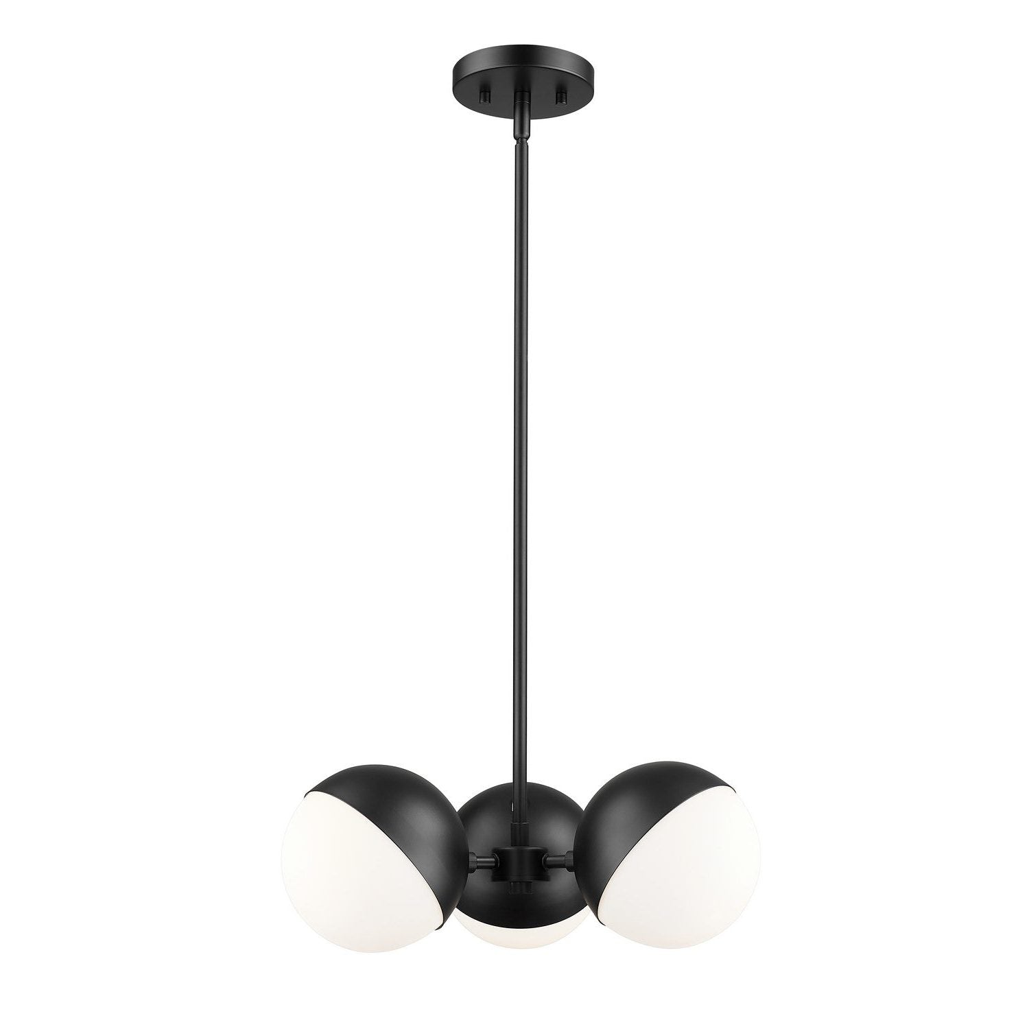 Z-Lite - 7517-3MB - Three Light Chandelier - Realm Sphere - Matte Black