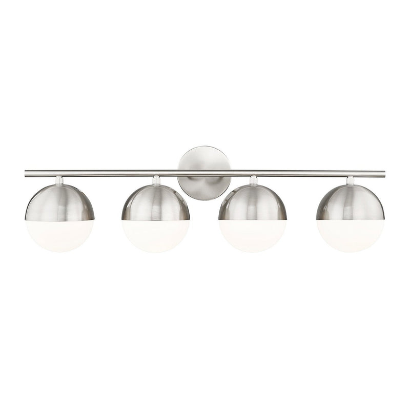 Z-Lite - 7517-4V-BN - Four Light Vanity - Realm Sphere - Brushed Nickel