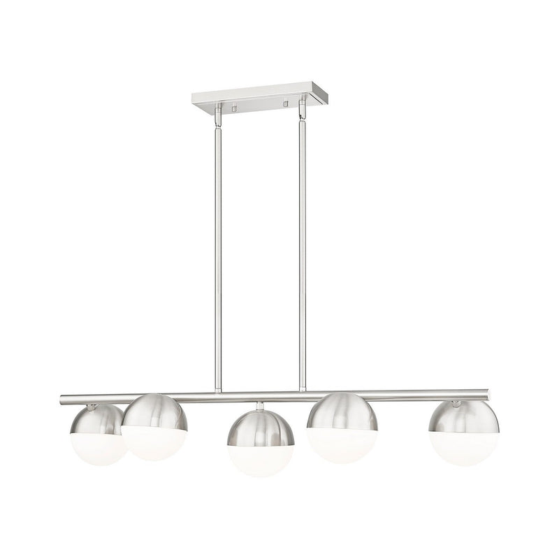 Z-Lite - 7517-5L-BN - Five Light Linear Chandelier - Realm Sphere - Brushed Nickel