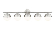 Z-Lite - 7517-5V-BN - Five Light Vanity - Realm Sphere - Brushed Nickel