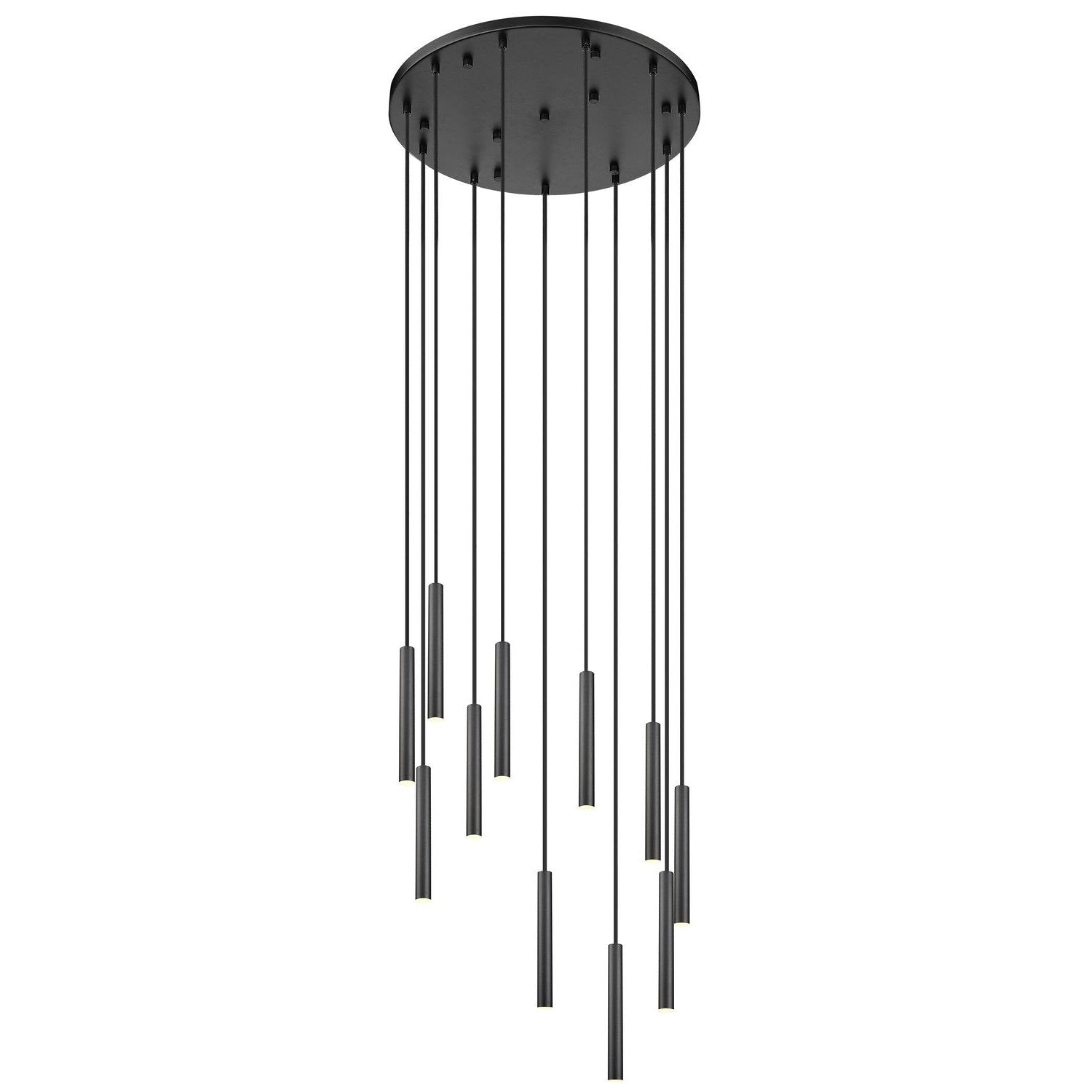Z-Lite - 919MP12-11R-MB-LED - LED Chandelier - Forest - Matte Black