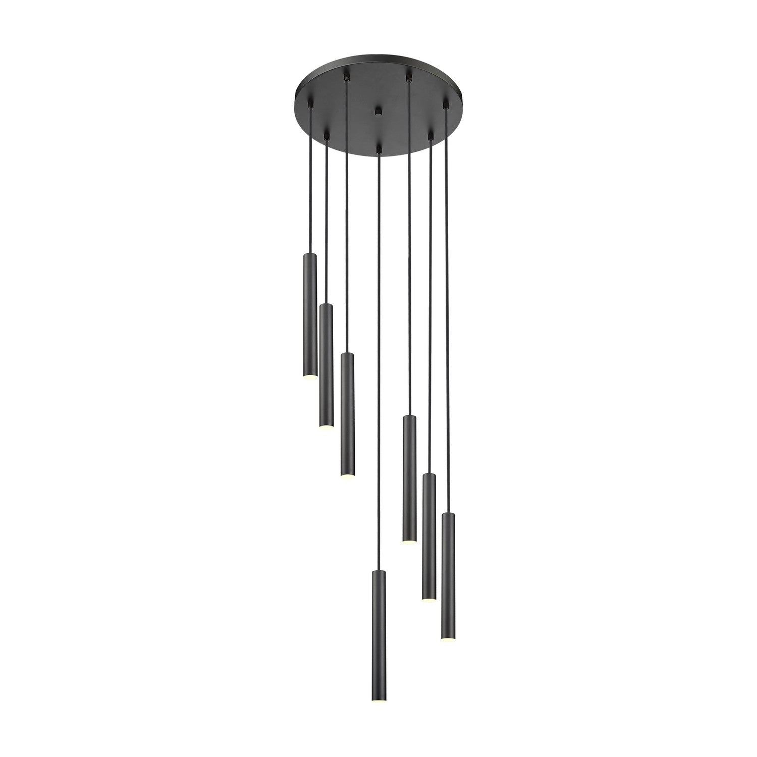 Z-Lite - 919MP12-7R-MB-LED - LED Chandelier - Forest - Matte Black