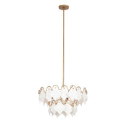 Kalco - 525145MG - Four Light Semi Flush Mount - MANTA - Modern Gold