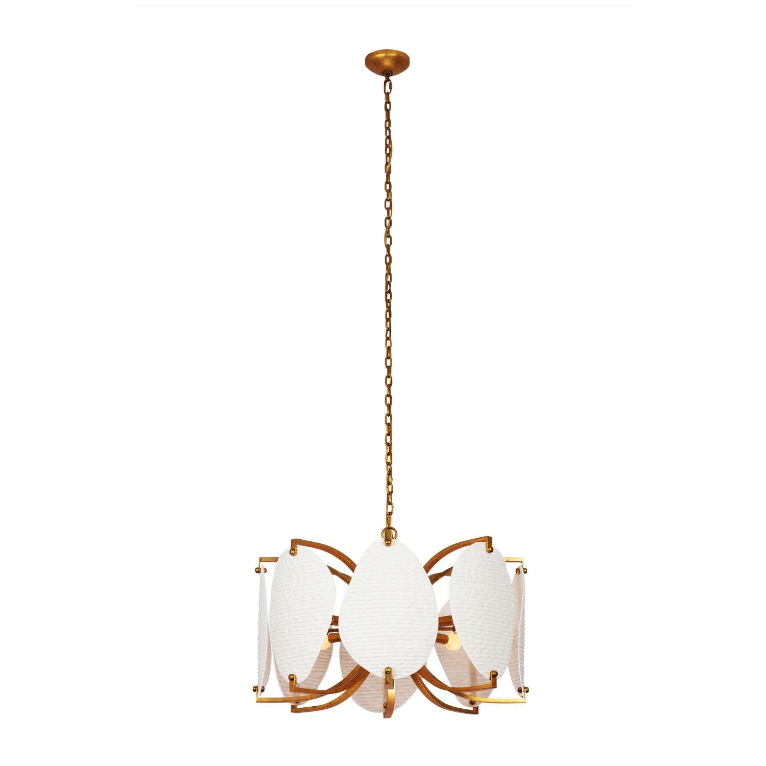 Kalco - 525456OL - Eight Light Pendant - ALIFORM - Oxidized Gold Leaf