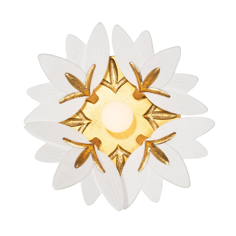 Kalco - 525621OL - One Light Wall Sconce - BLOOM - Oxidized Gold Leaf