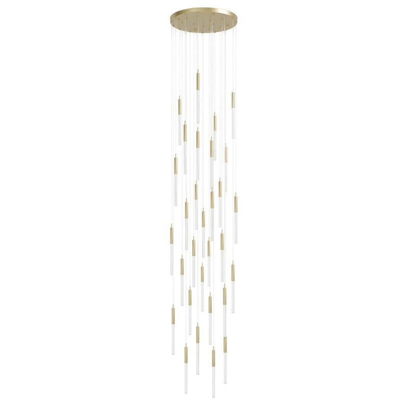 Avenue Lighting - HF2031-SNW-BB - LED Pendant - Main St. - Brushed Brass