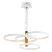 ET2 - E24326-WTGLD - LED Pendant - Hoopla - White/Gold