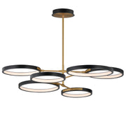 ET2 - E24328-BKGLD - LED Pendant - Hoopla - Black / Gold