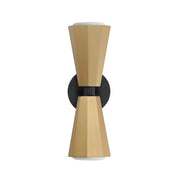 Maxim - 10810SWBKAB - Two Light Wall Sconce - Rizzo - Black / Antique Brass