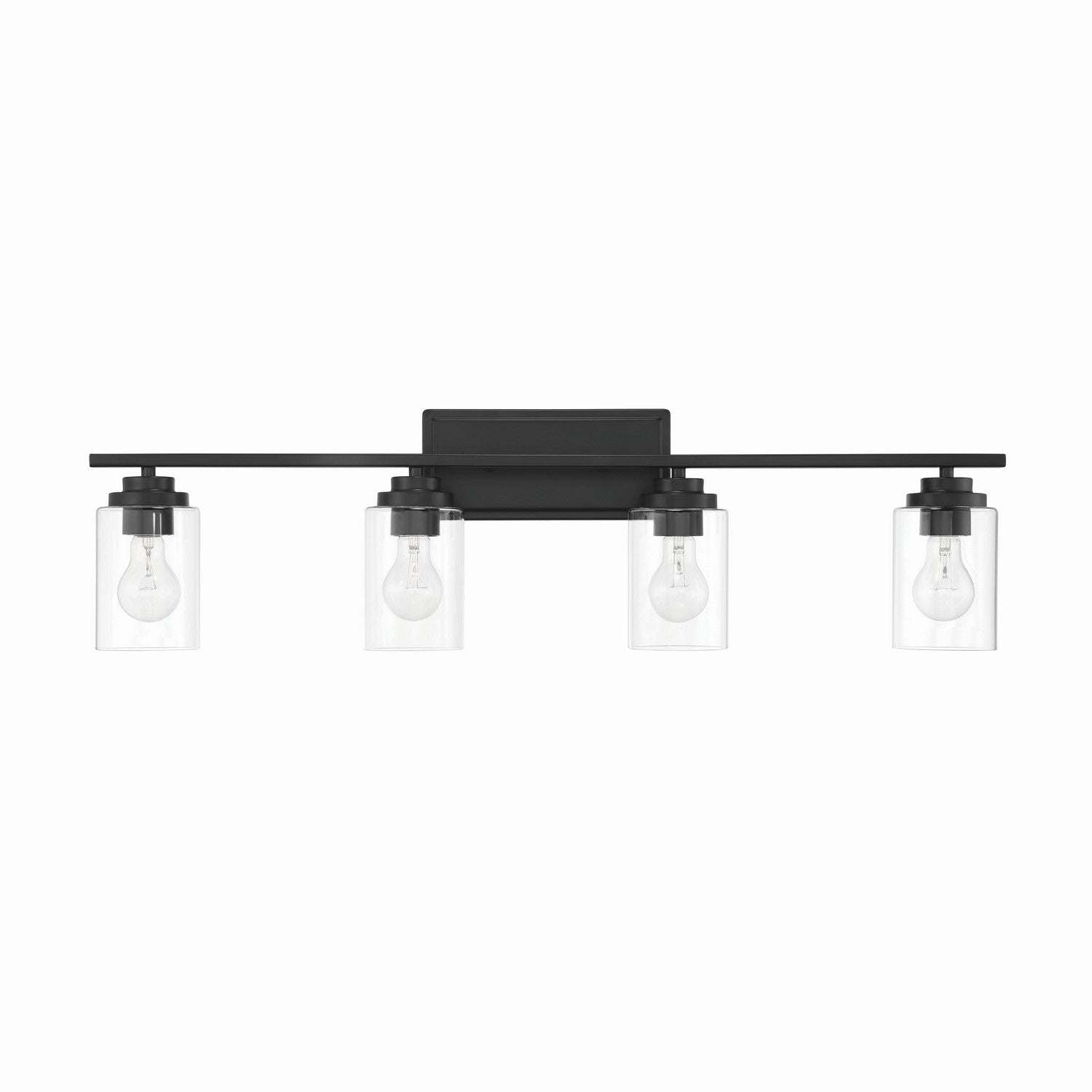 Craftmade - 20435FB4 - Four Light Vanity - Clark - Flat Black