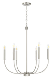 Craftmade - 59826-BNK - Six Light Chandelier - Traci - Brushed Polished Nickel