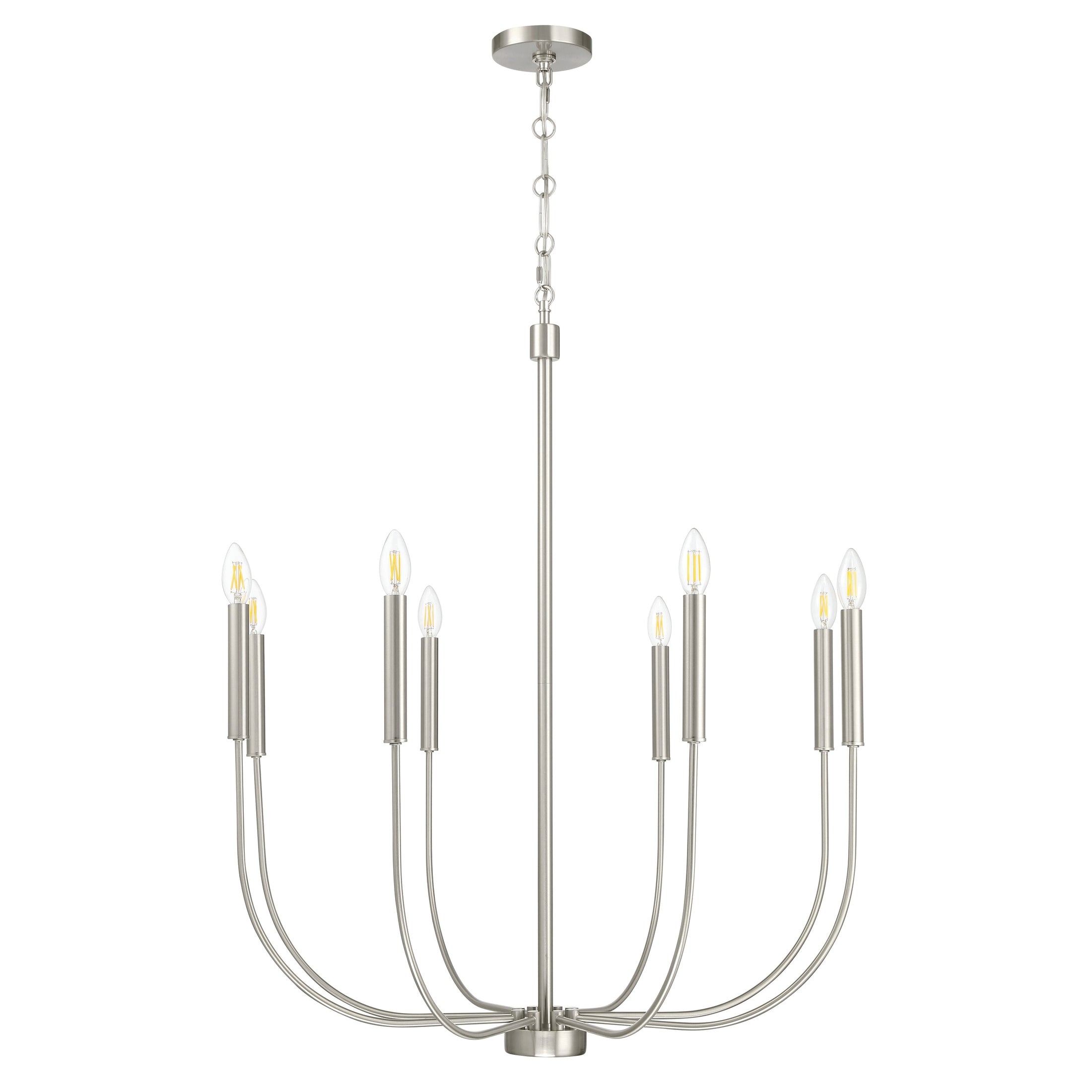 Craftmade - 59828-BNK - Eight Light Chandelier - Traci - Brushed Polished Nickel