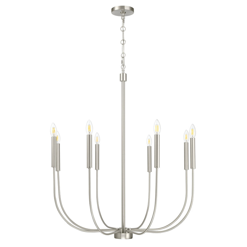 Craftmade - 59828-BNK - Eight Light Chandelier - Traci - Brushed Polished Nickel