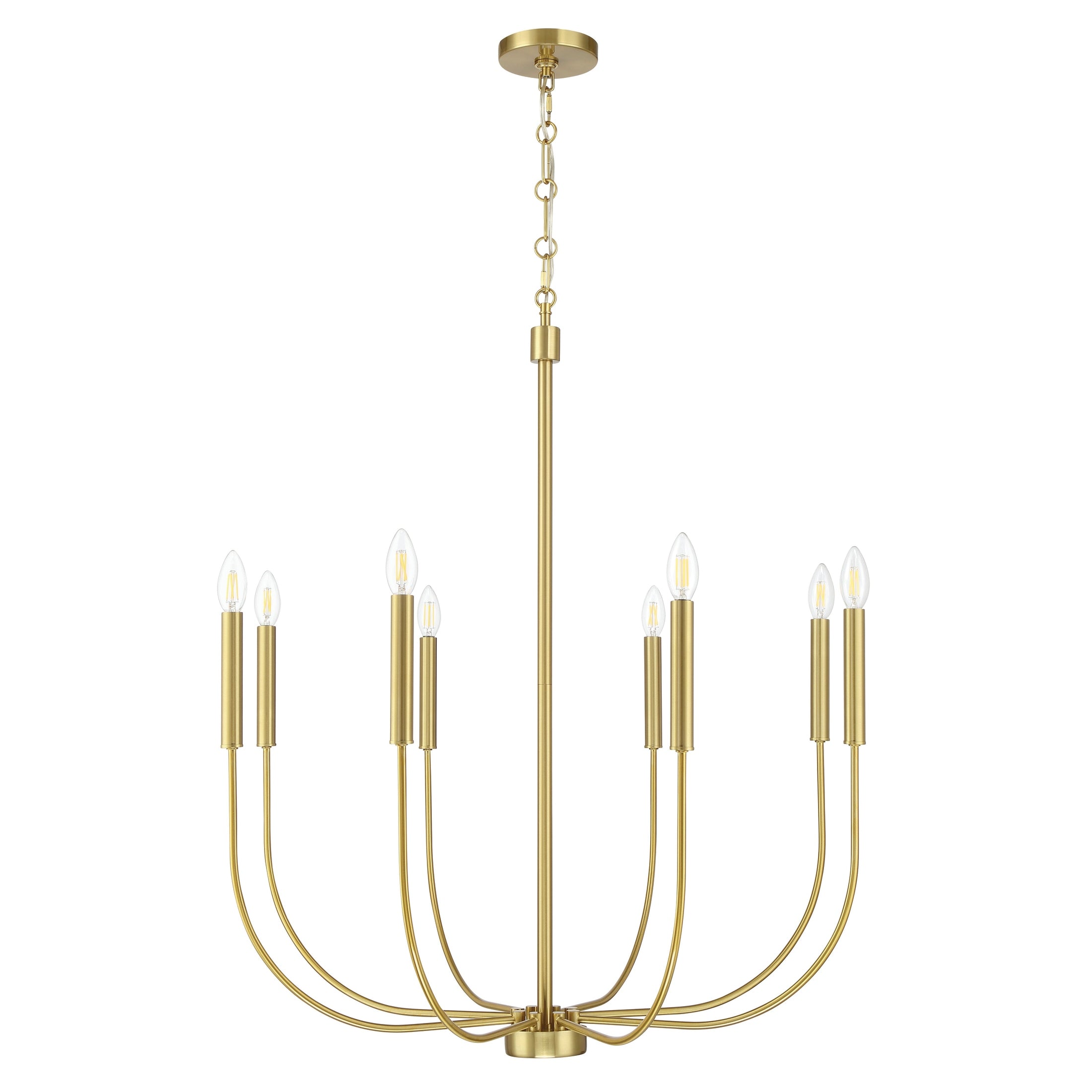 Craftmade - 59828-SB - Eight Light Chandelier - Traci - Satin Brass