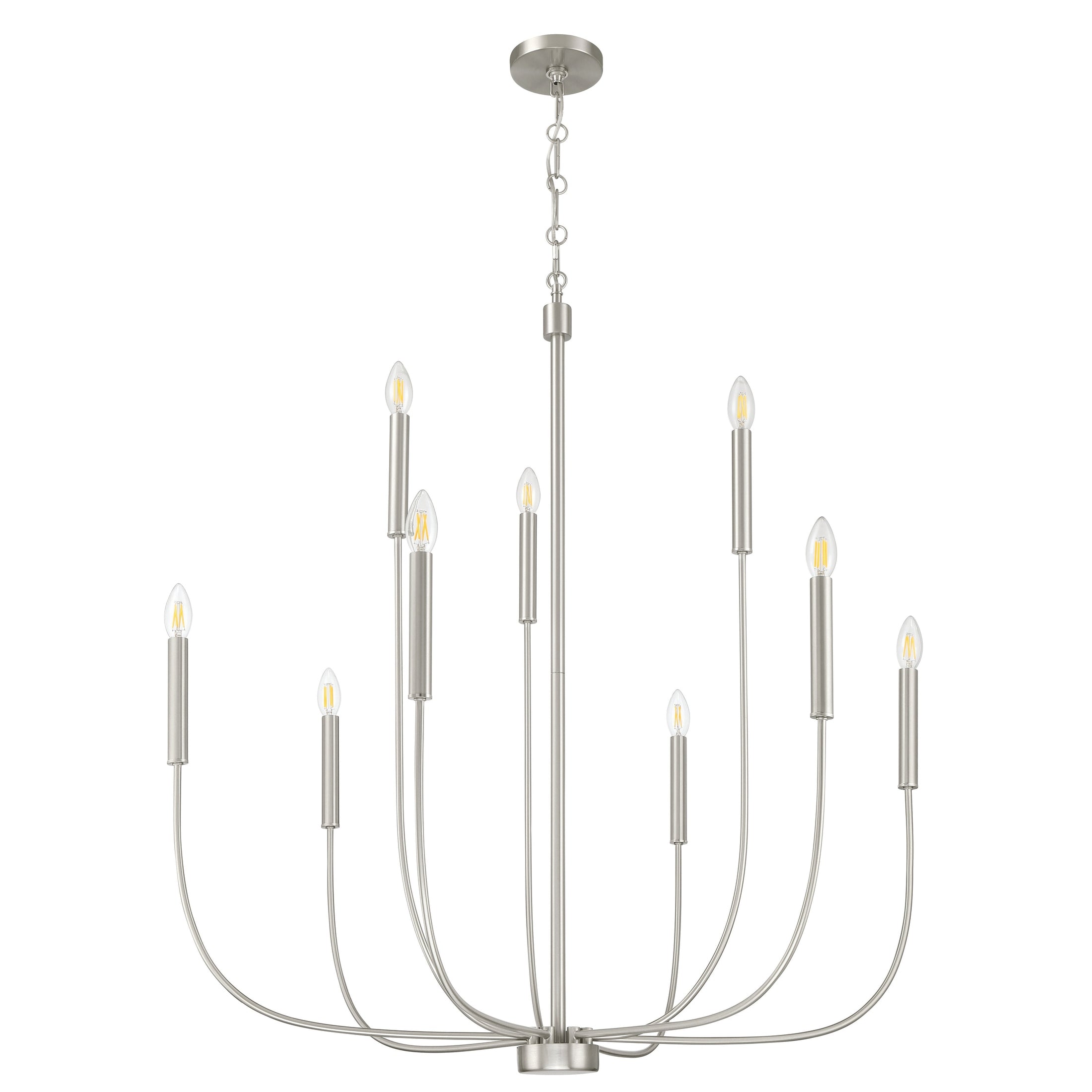 Craftmade - 59829-BNK - Nine Light Chandelier - Traci - Brushed Polished Nickel
