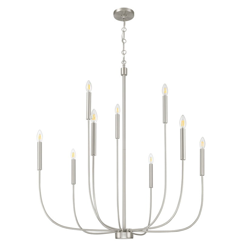 Craftmade - 59829-BNK - Nine Light Chandelier - Traci - Brushed Polished Nickel