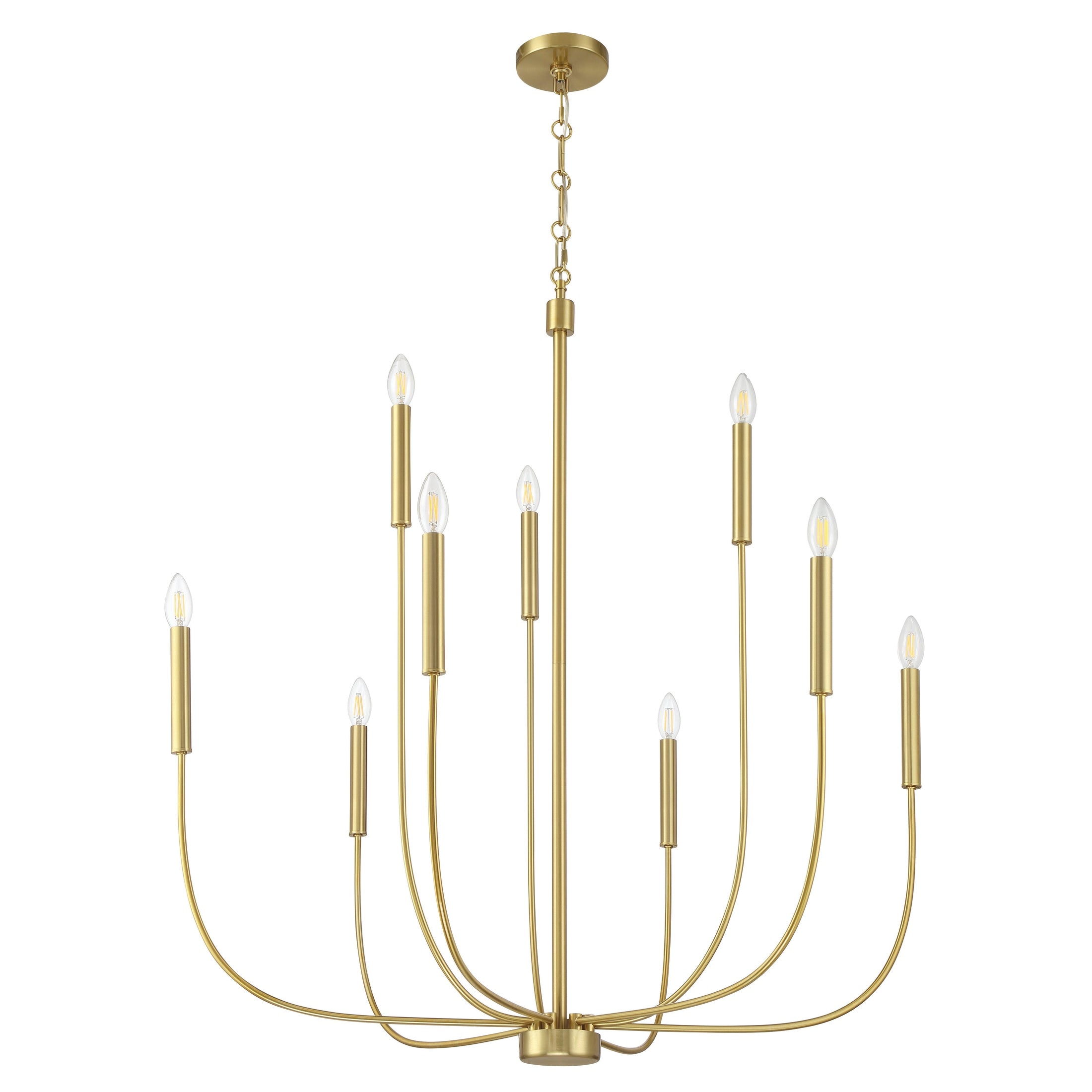 Craftmade - 59829-SB - Nine Light Chandelier - Traci - Satin Brass