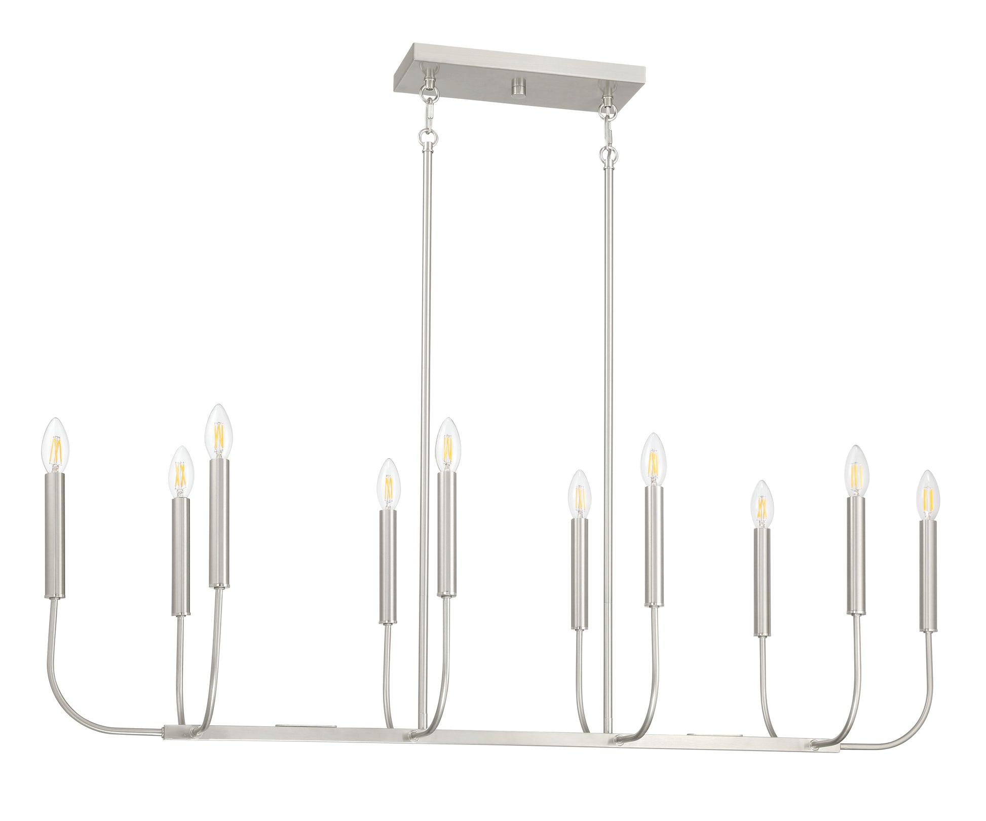 Craftmade - 59870-BNK - Ten Light Island Pendant - Traci - Brushed Polished Nickel